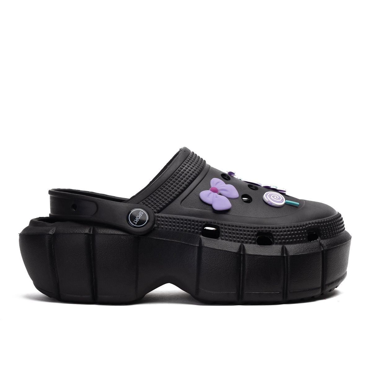 CHINITOWN - Sandalia Mujer Negro Angeles Chinitown