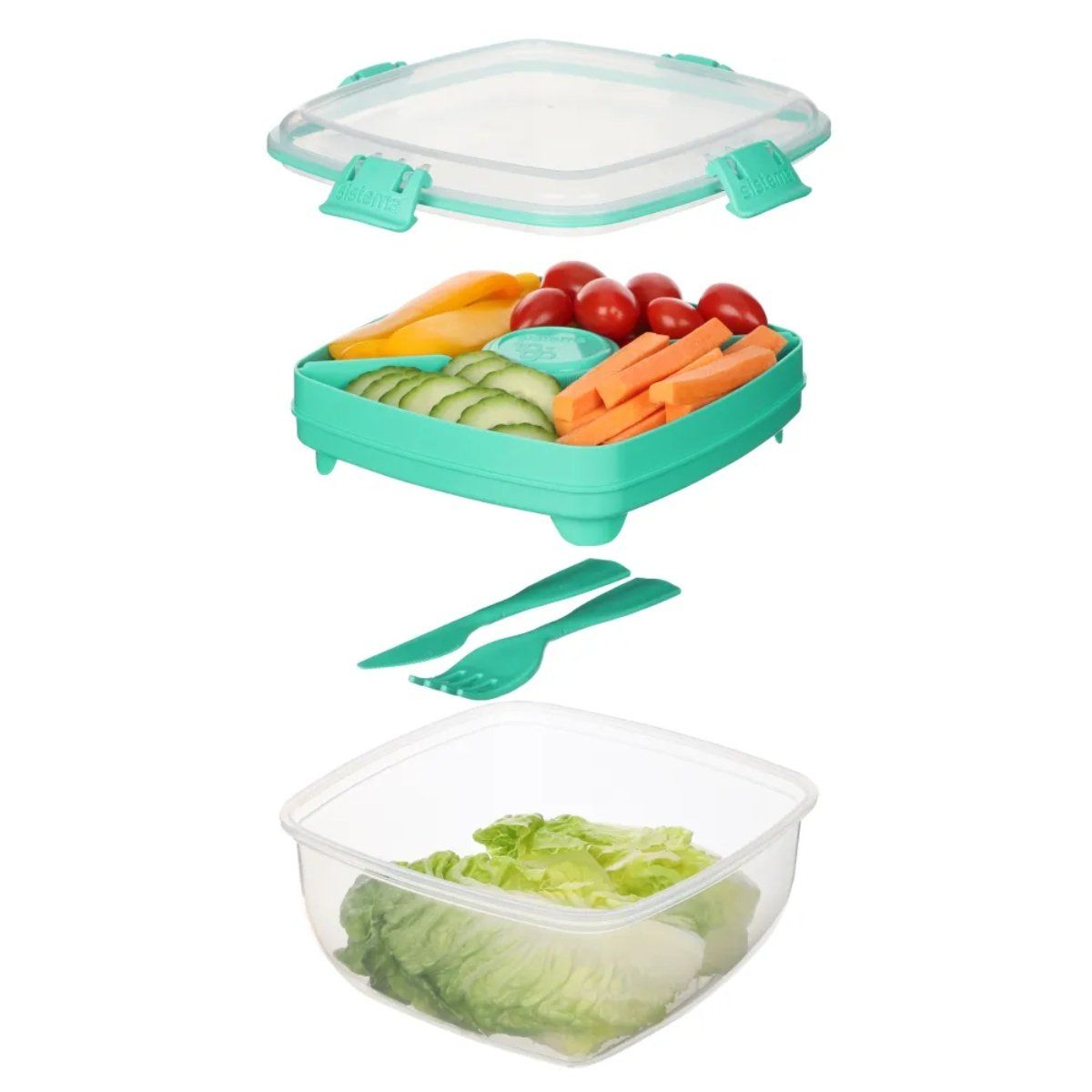 SISTEMA - Hermético Para Ensalada 1100 Litros Sistema® To Go™