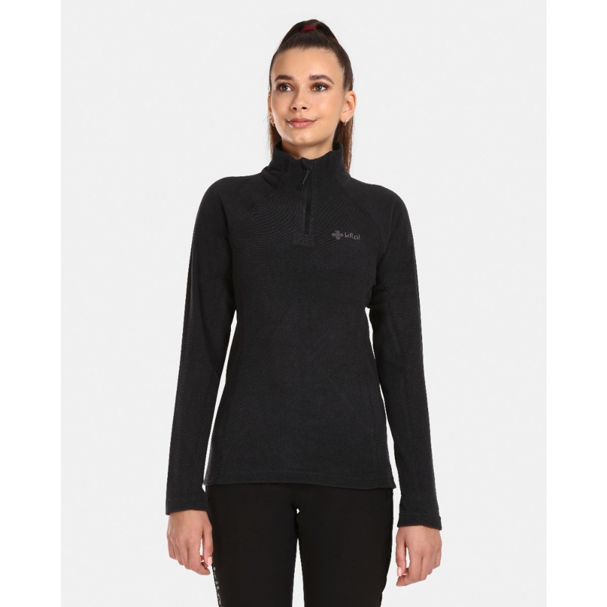 KILPI - Poleron Mujer Almeri-W Negro Kilpi