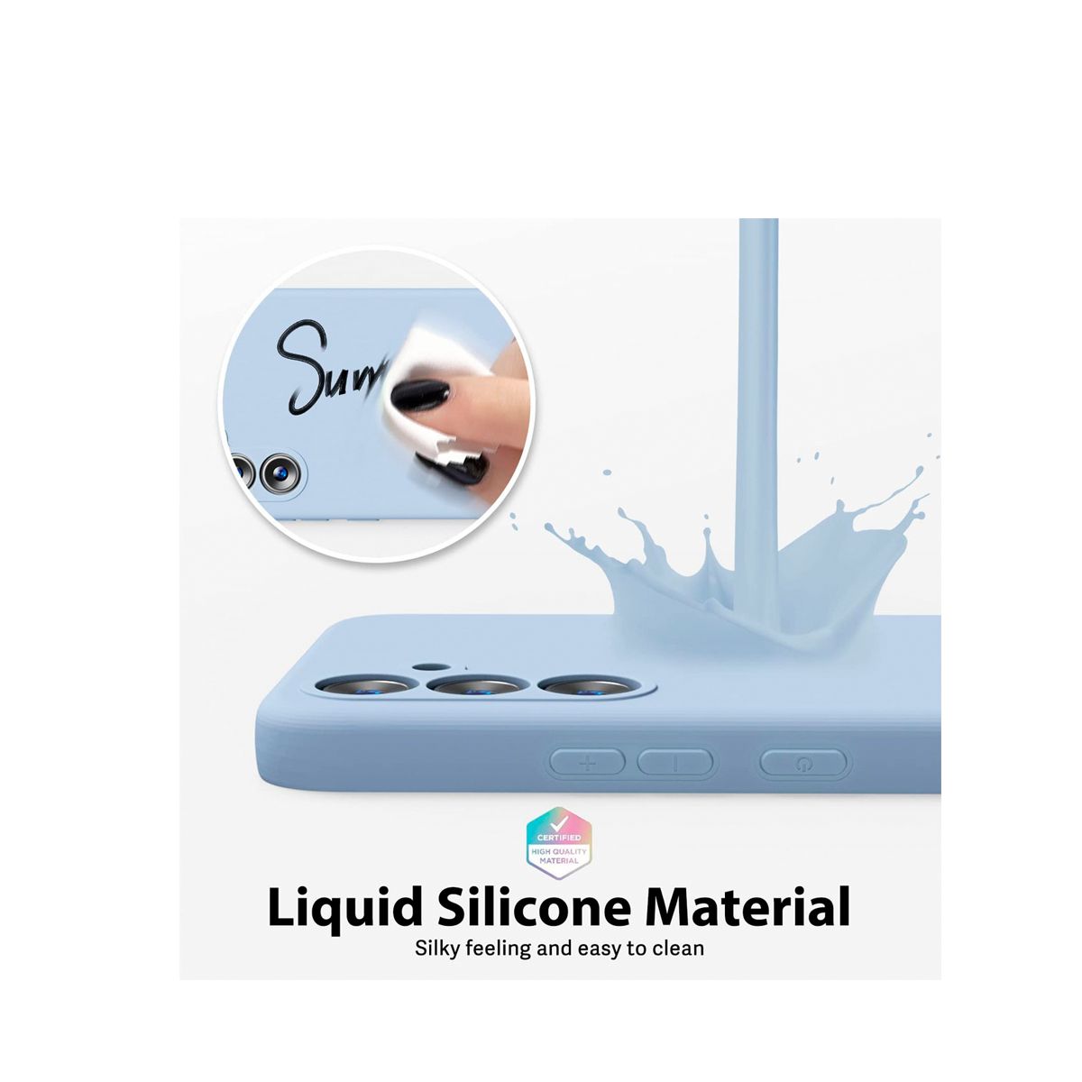 JOIGO - Carcasa Para Samsung A55 Goma Azul