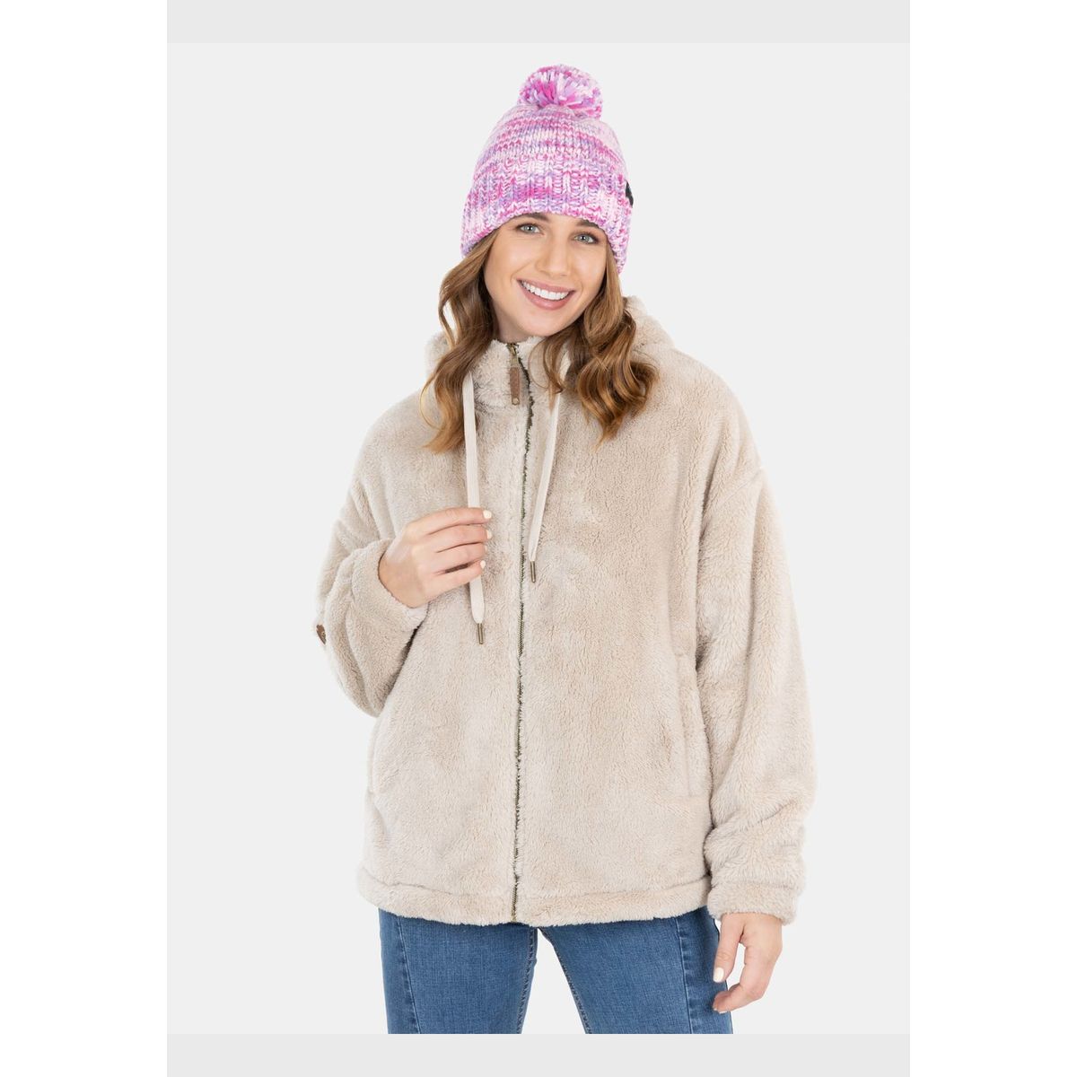 MAUI AND SONS - Poleron Chiporro Paradise Sun Blanco Mujer Maui And Sons