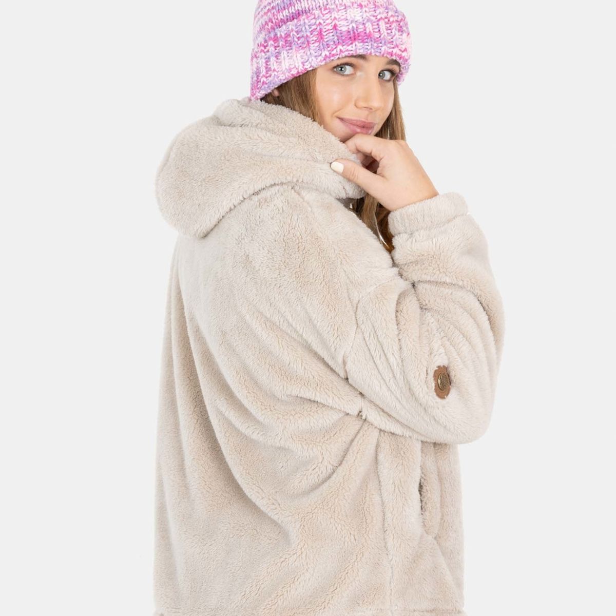 MAUI AND SONS - Poleron Chiporro Paradise Sun Blanco Mujer Maui And Sons