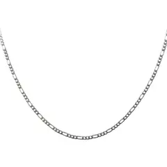 GENERICO - Collar Cadena Eslabones Modelo Cartier 60 Cm Plata 925