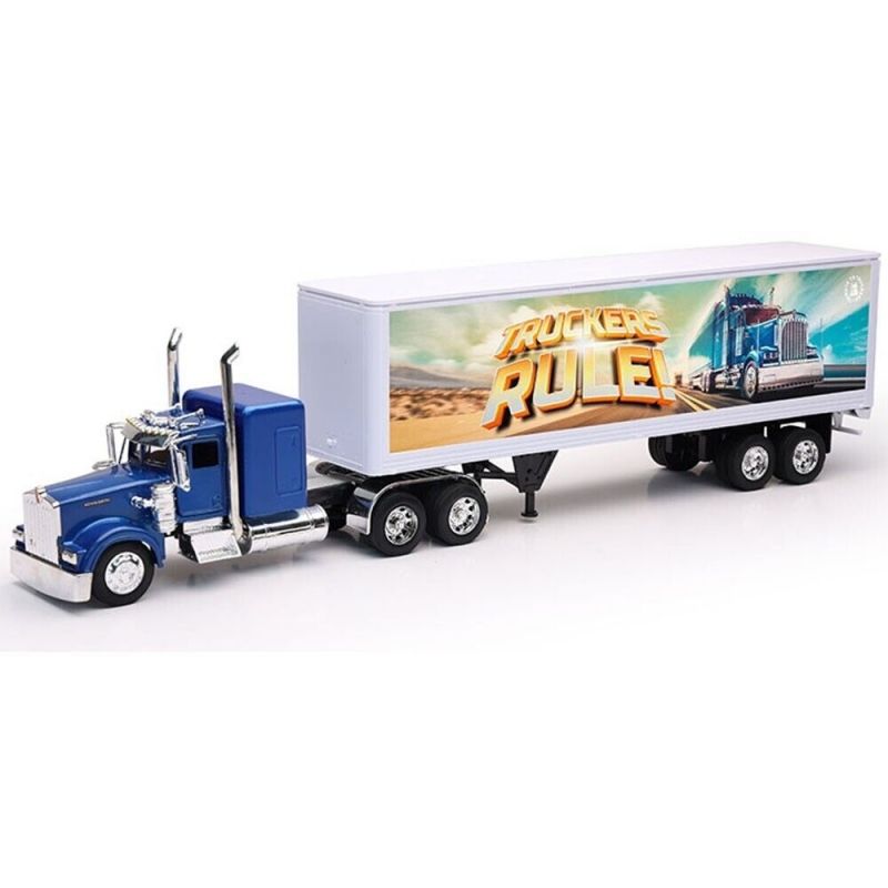GENERICO - NEWRAY 12383 132 KENWORTH CUSTOM W900 W DRY VAN TRAILER