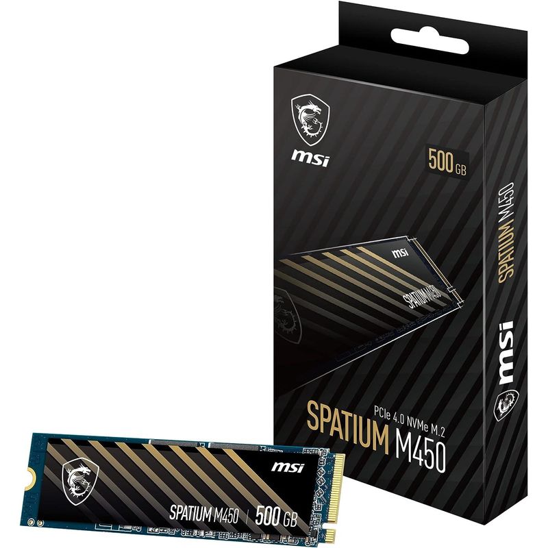 MSI - SPATIUM M450 PCIe 4.0 NVMe M.2 500GB