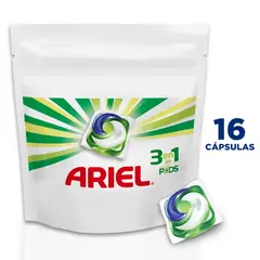 ARIEL - Detergente en cápsulas Pods 3 en 1, 16 unidades
