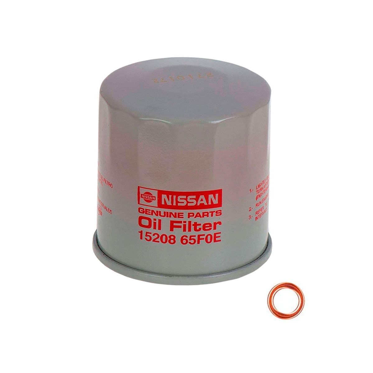 NISSAN - Filtro De Aceite Con Golilla Nissan Qashqai 2008 A 2022 Original