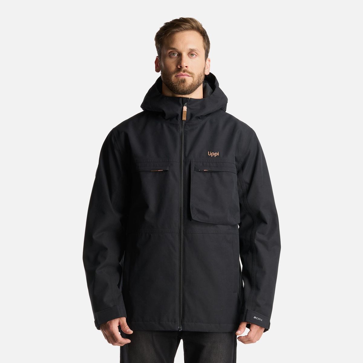 LIPPI - Chaqueta Hombre Citizen Warm B-Dry Hoody Jacket Negro Lippi