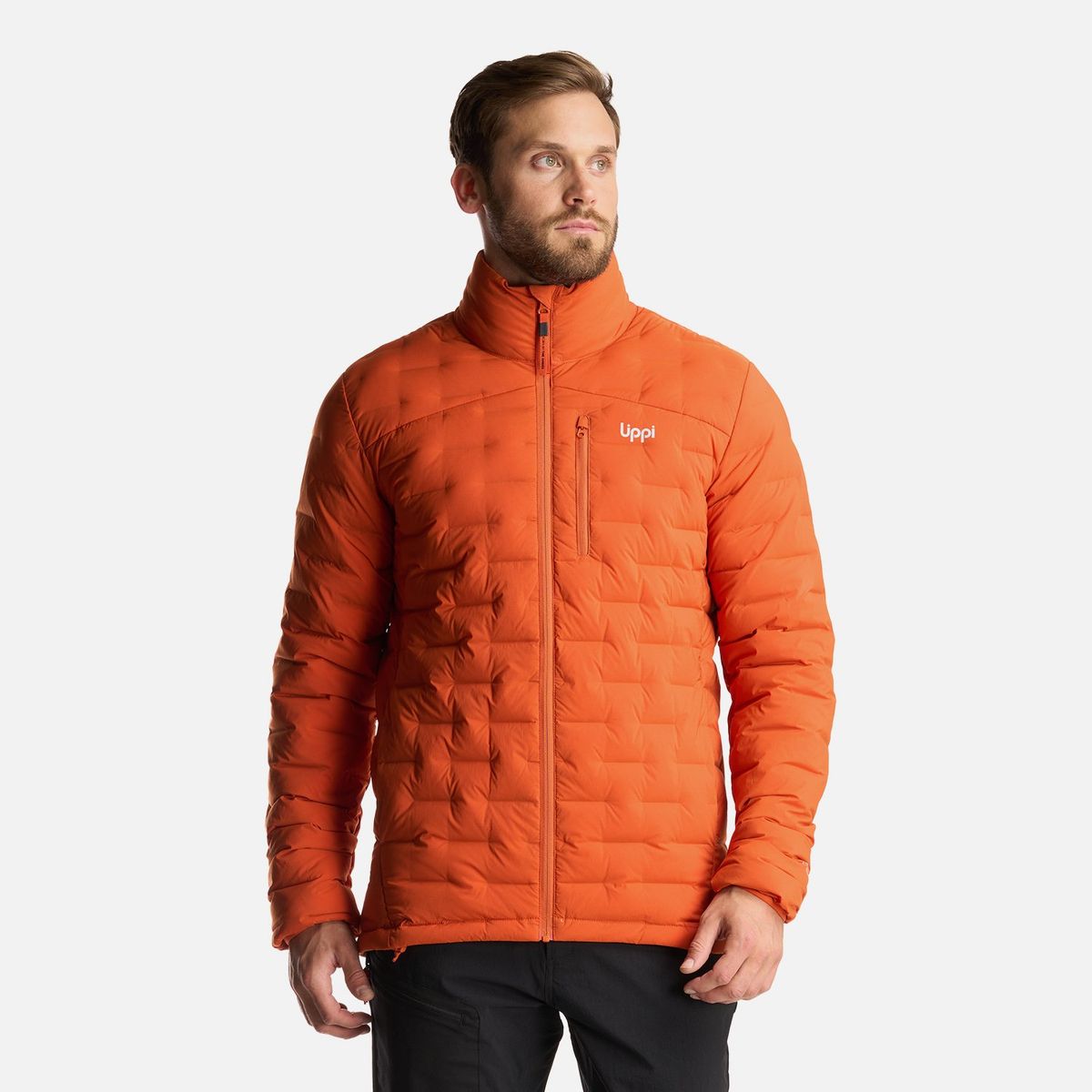 LIPPI - Chaqueta Hombre Ultimate Stretch Down Jacket Naranja Oscuro Lippi