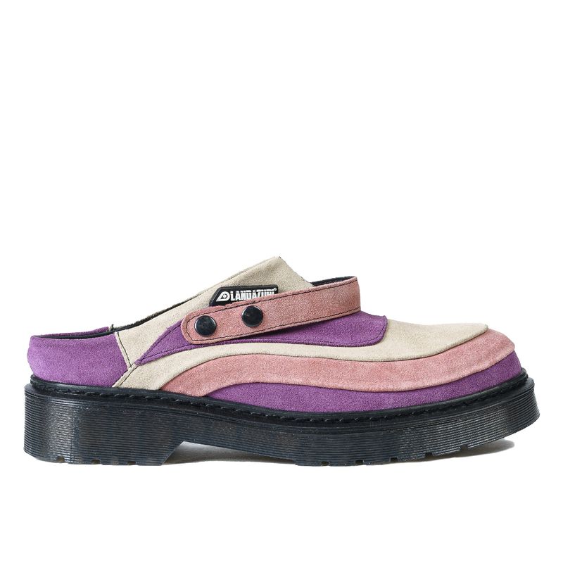 LANDAZURI - Zapato Cuero Mule Adriático Rosa Landazuri