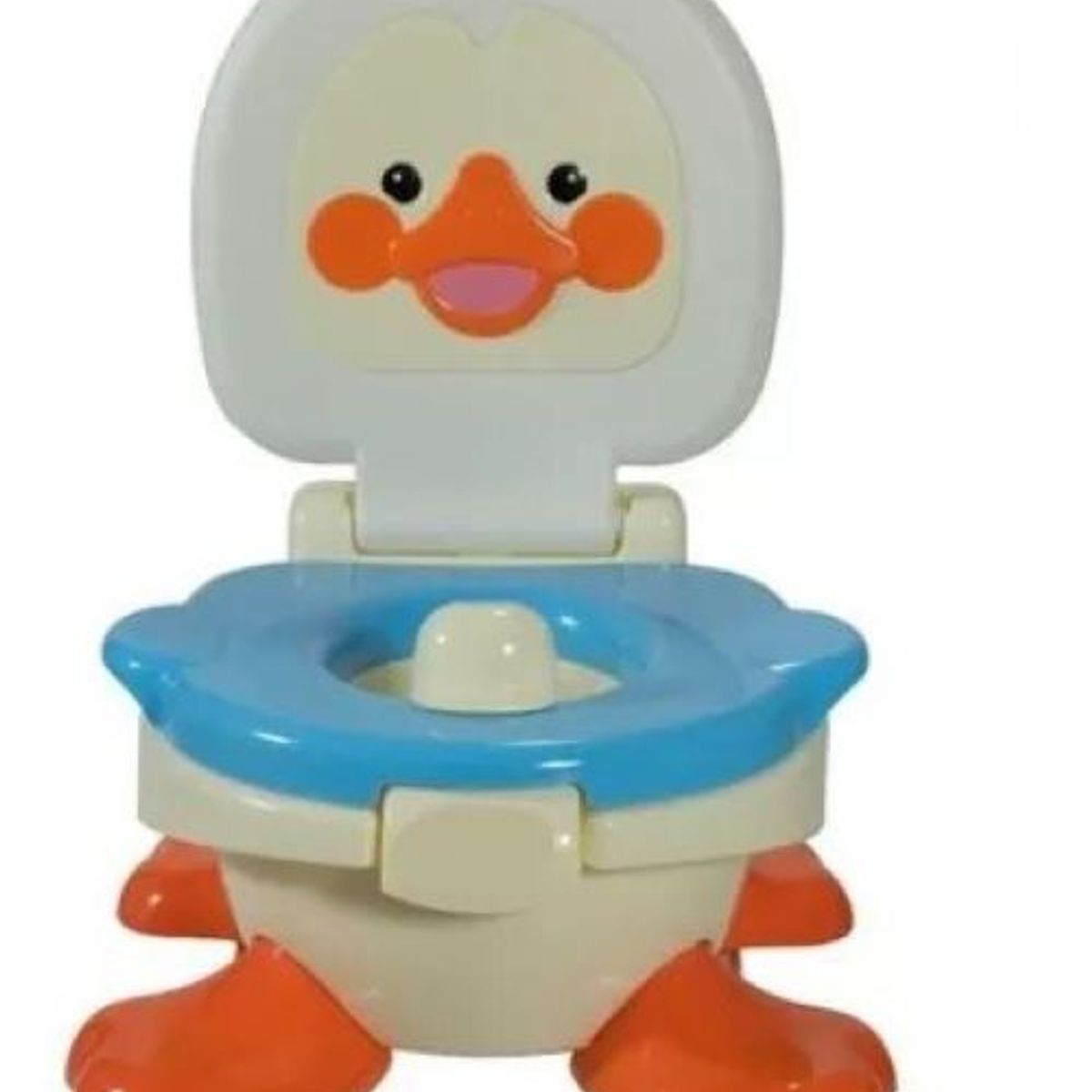 GENERICO - Pelela Bacinica Pato Bebe 3 En 1 Niño