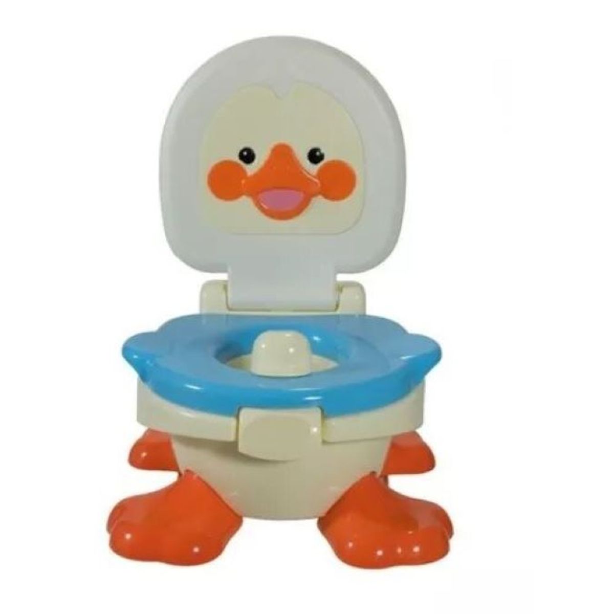 GENERICO - Pelela Bacinica Pato Bebe 3 En 1 Niño