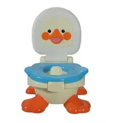 GENERICO - Pelela Bacinica Pato Bebe 3 En 1 Niño