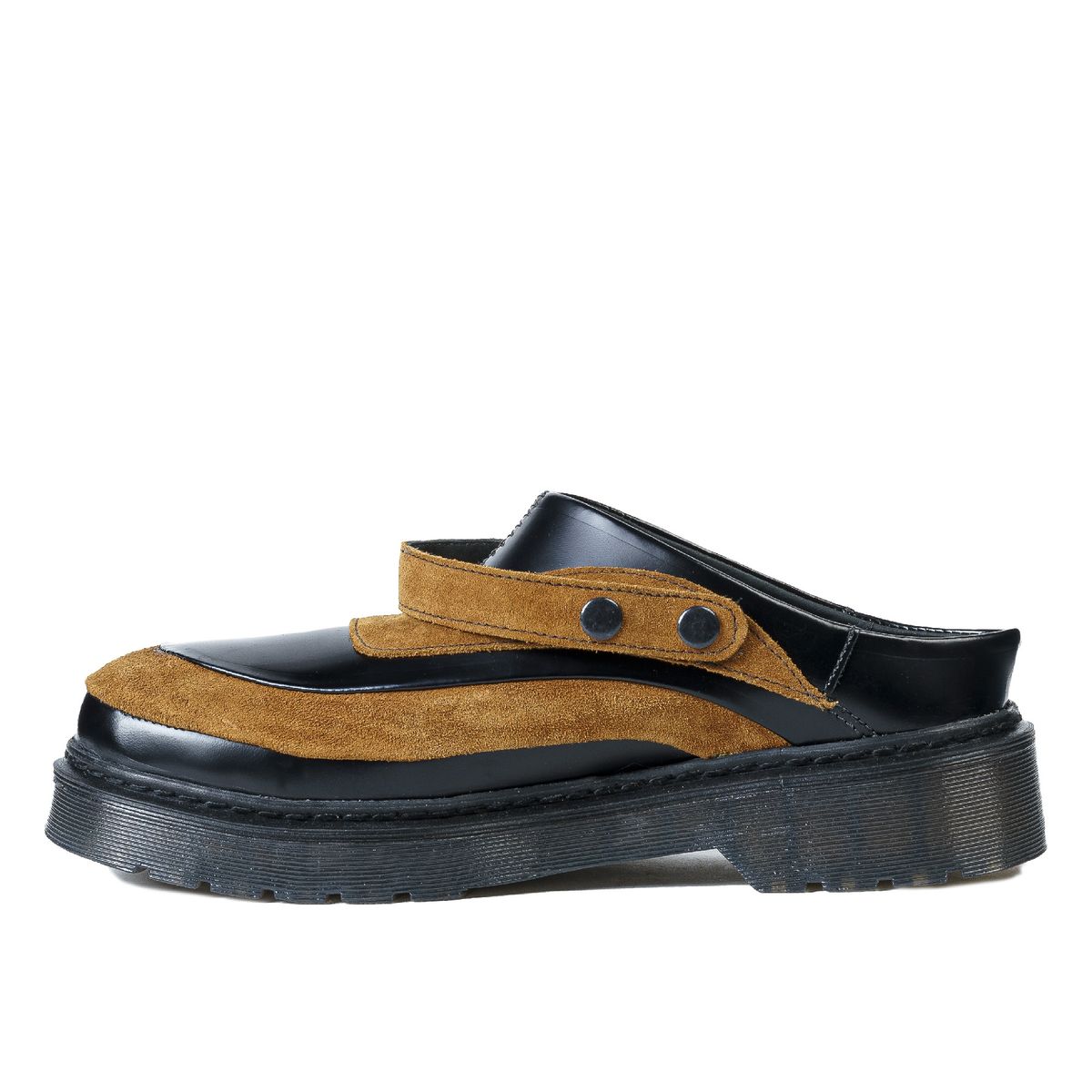 LANDAZURI - Zapato Cuero Mule Adriático Café Negro Landazuri