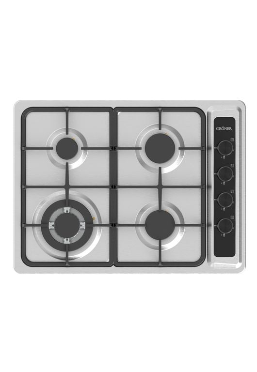 GRONER Encimera a Gas Gröner Inox XS 4Q