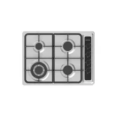 GRONER - Encimera a Gas Gröner Inox XS 4Q