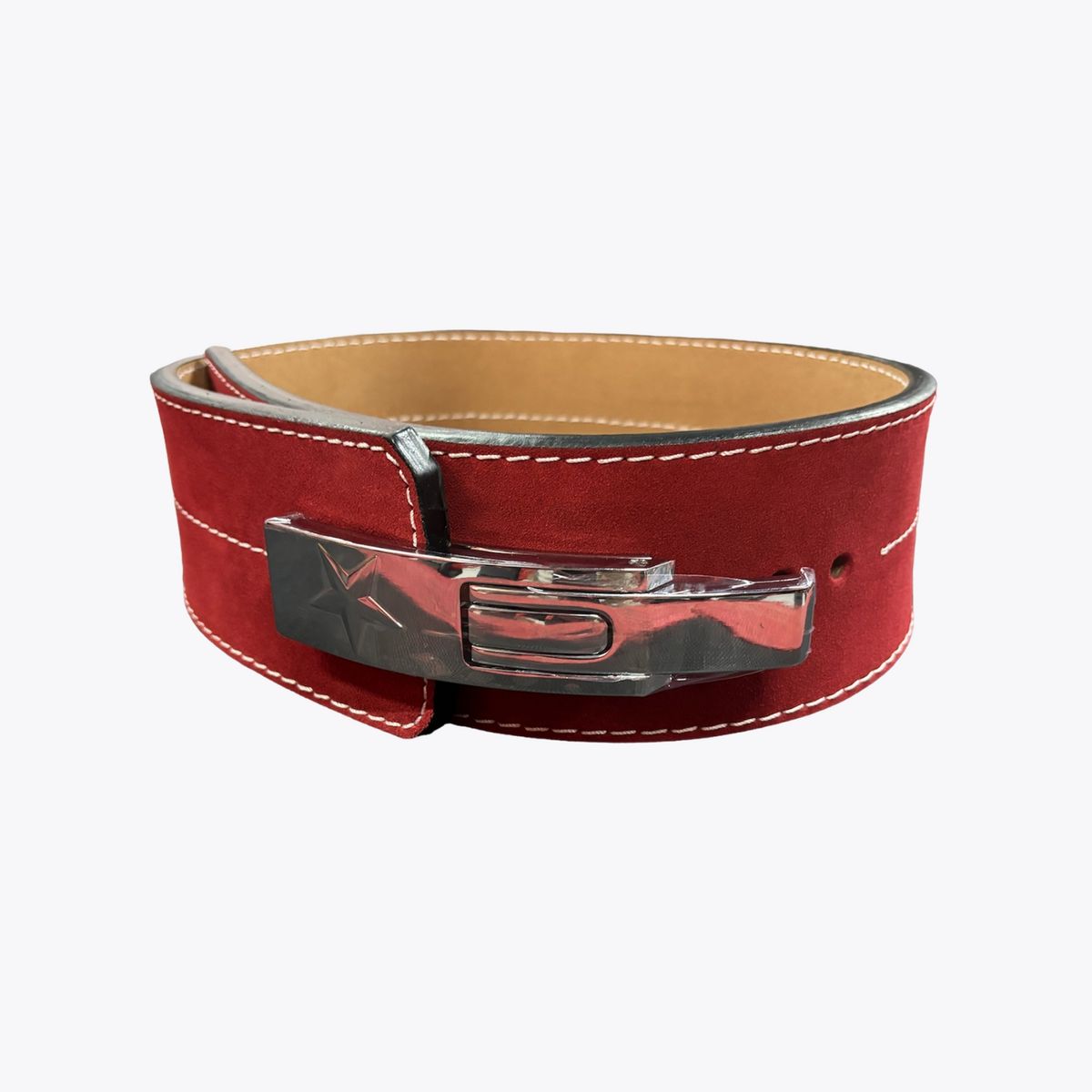 GENERICO - Cinturón Lumbar de Cuero con Palanca Profesional para Levantamiento de Pesas