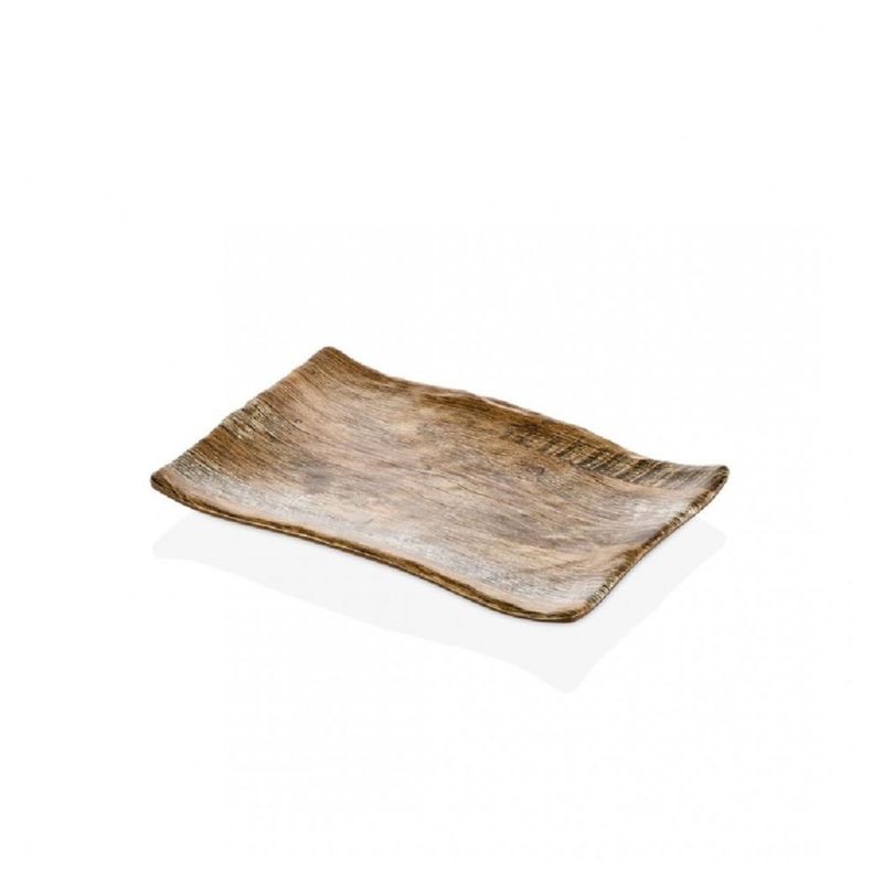 IMAHE - PLATO RECTANGULAR 27X19X2 CM MADERA IMAHE