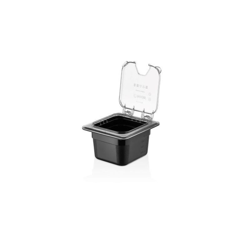 IMAHE - TAPA POLICARBONATO GN 1/6 FLIP LID. CON ORIFICIO IMAHE