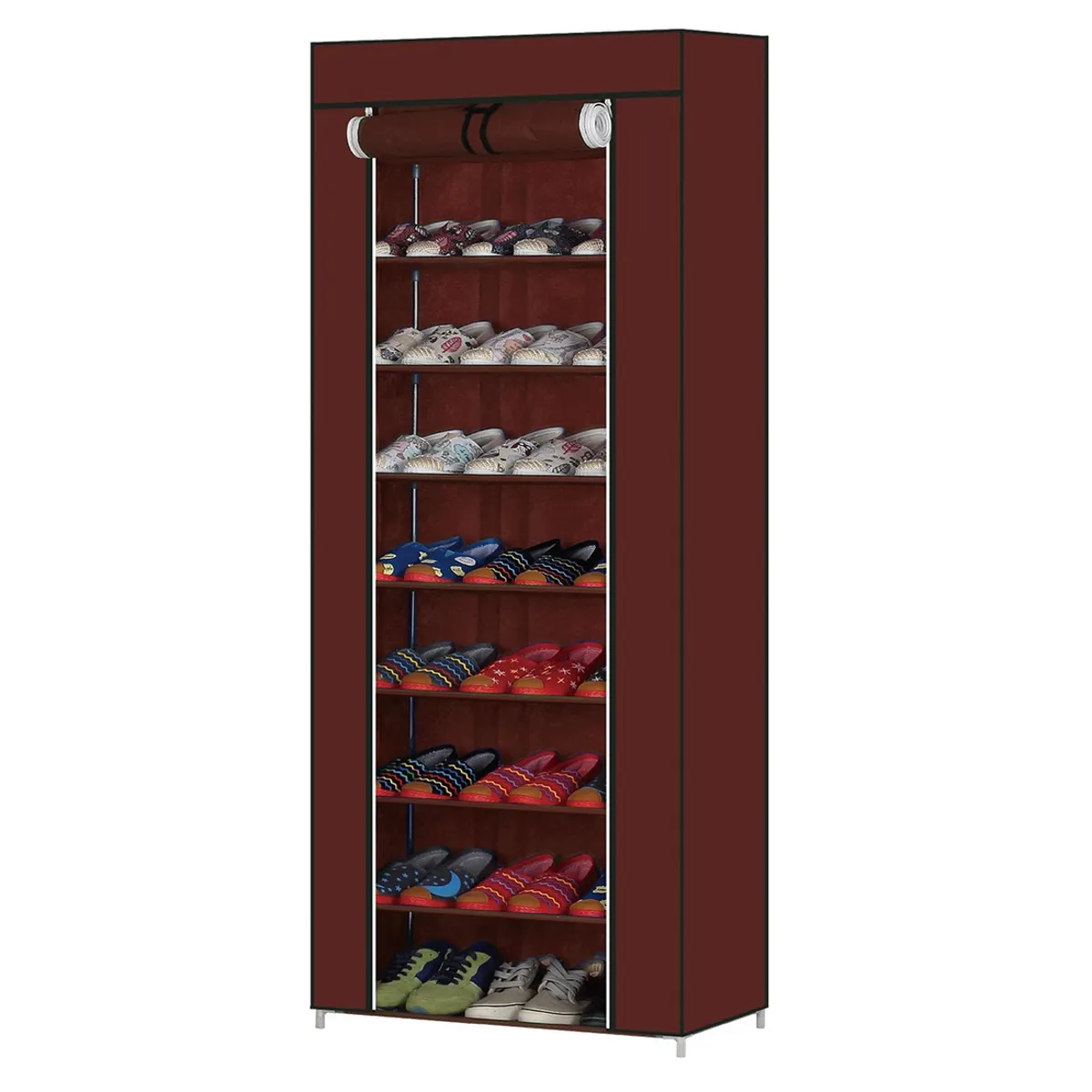 DECOTEAM - Organizador Zapatera DecoTeam 8 Pisos Calidad Superior Vino