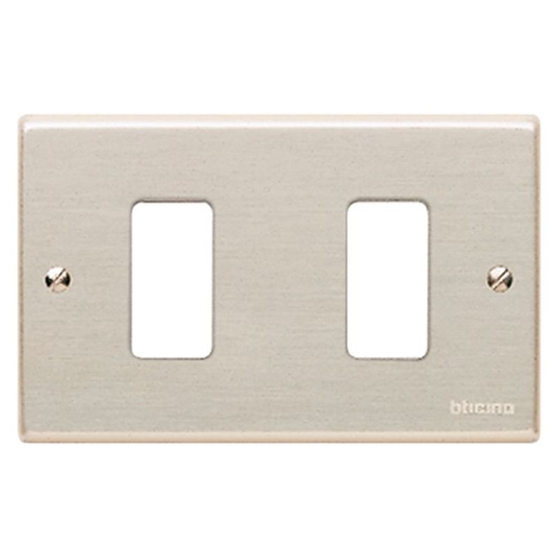 BTICINO - PLACA 2 PUESTO MAGIC MATIX COLOR OXIDAL Bticino