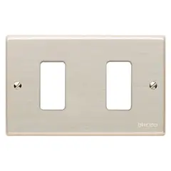 BTICINO - PLACA 2 PUESTO MAGIC MATIX COLOR OXIDAL