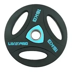 LIVE PRO - Disco Olímpico Asa 15kg Nuevo Original