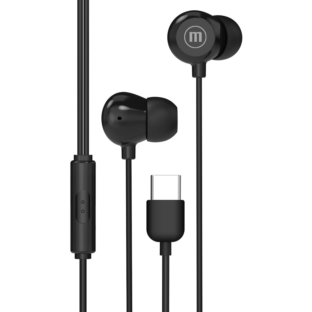 MAXELL - Audífonos Maxell IN-BAX Con Micrófono In Ear Tipo C Negro