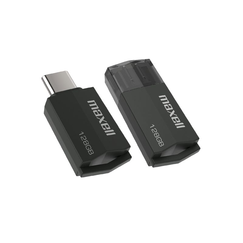 MAXELL - Pendrive Maxell Usbtc Tipo C 128gb 3.2 Negro