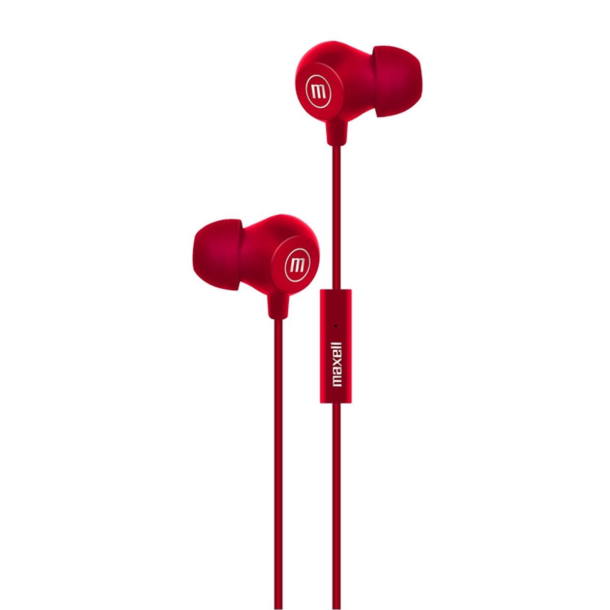 MAXELL - Audífonos Maxell IN-BAX Con Micrófono In Ear 3.5mm Rojo
