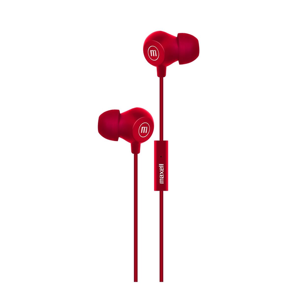 MAXELL - Audífonos Maxell IN-BAX Con Micrófono In Ear 3.5mm Rojo