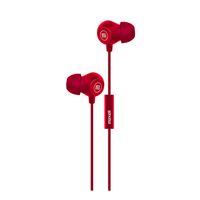 Audífonos IN-BAX Con Micrófono In Ear 3.5mm Rojo