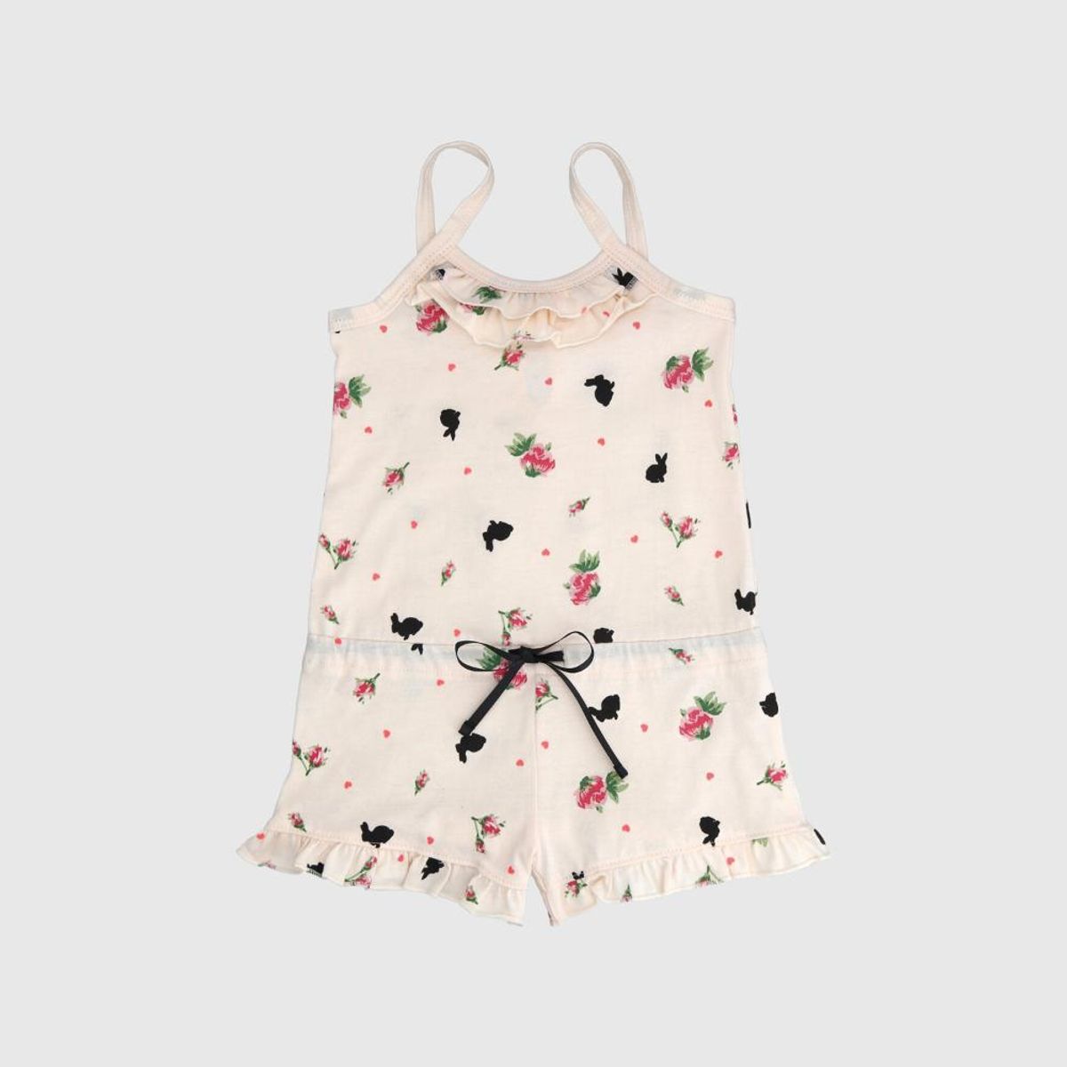 COYOTE KIDS - Enterito beige con tiritas algodón peruano - Beige