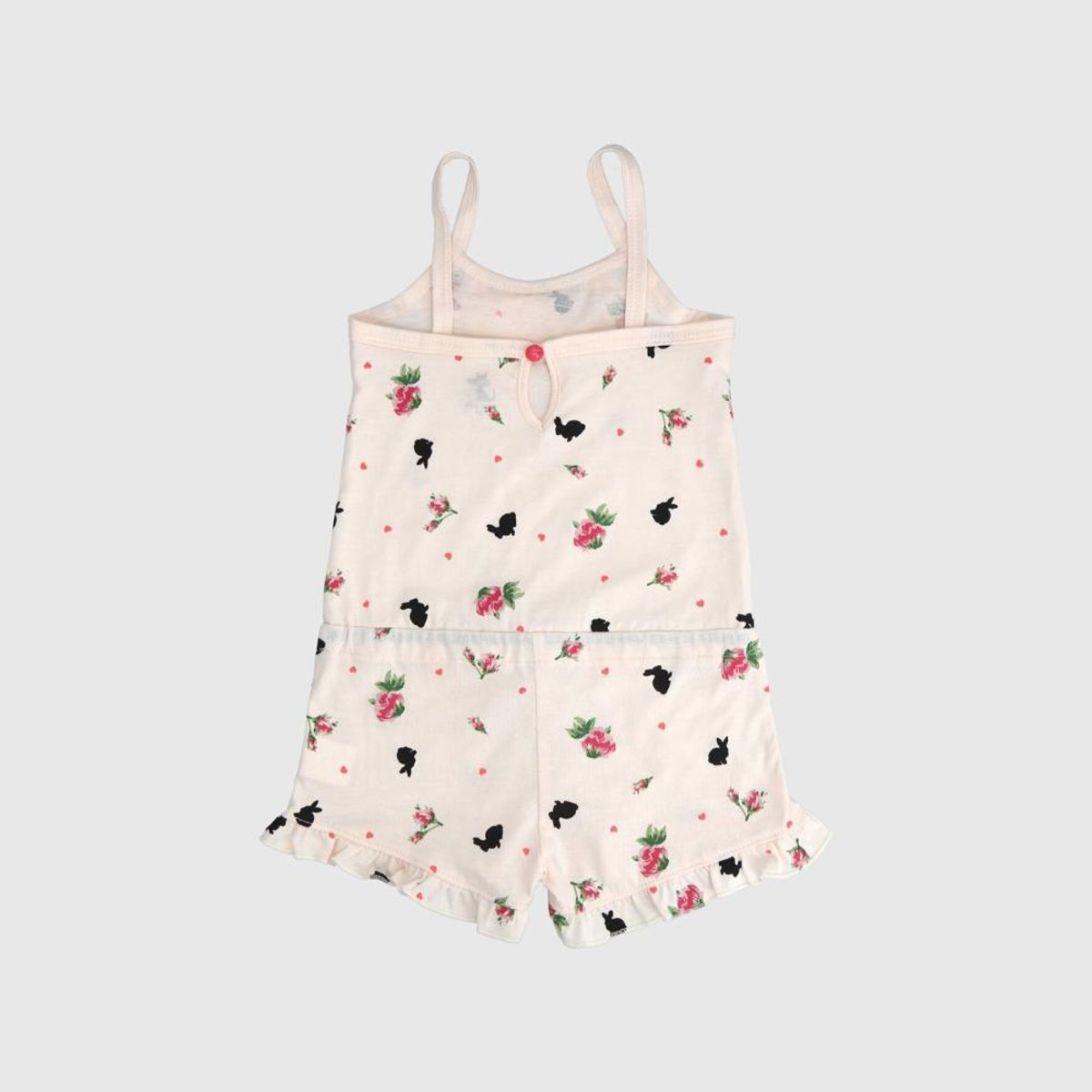 COYOTE KIDS - Enterito beige con tiritas algodón peruano - Beige