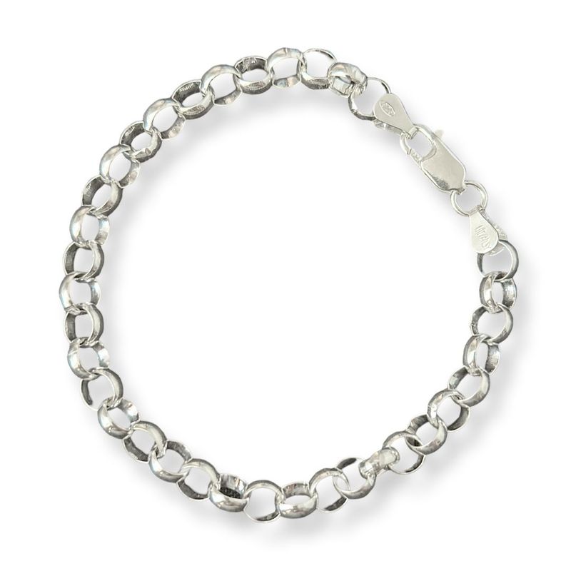 GENERICO - Pulsera Hombre Rolon Gruesa Plata Fina 925 Mas Caja