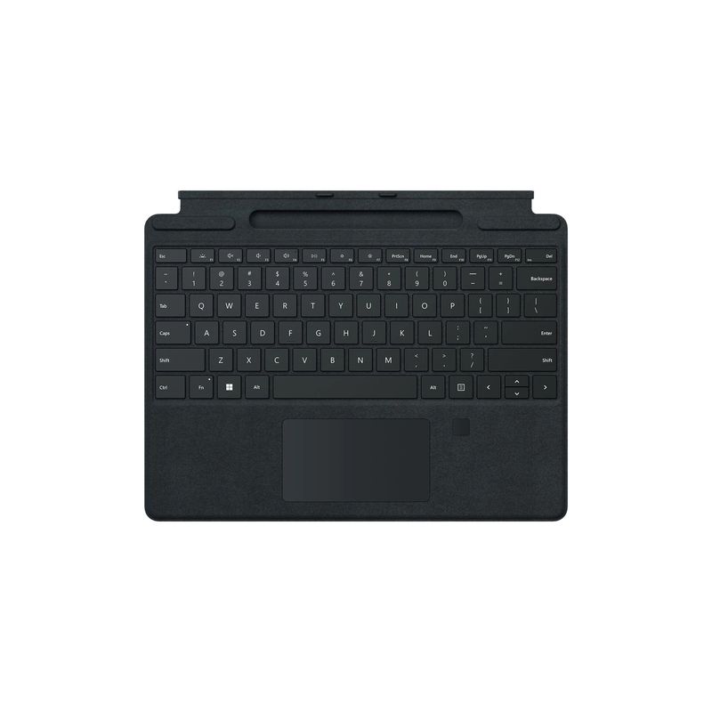 MICROSOFT - Surface Pro Signature Edición Teclado con Lector de Huellas Digitales para Surface Pro 8 y X- Black MICROSOFT