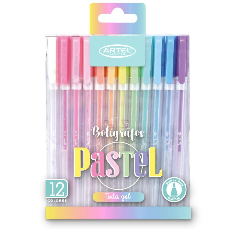 ARTEL - Bolígrafos Gel Pastel