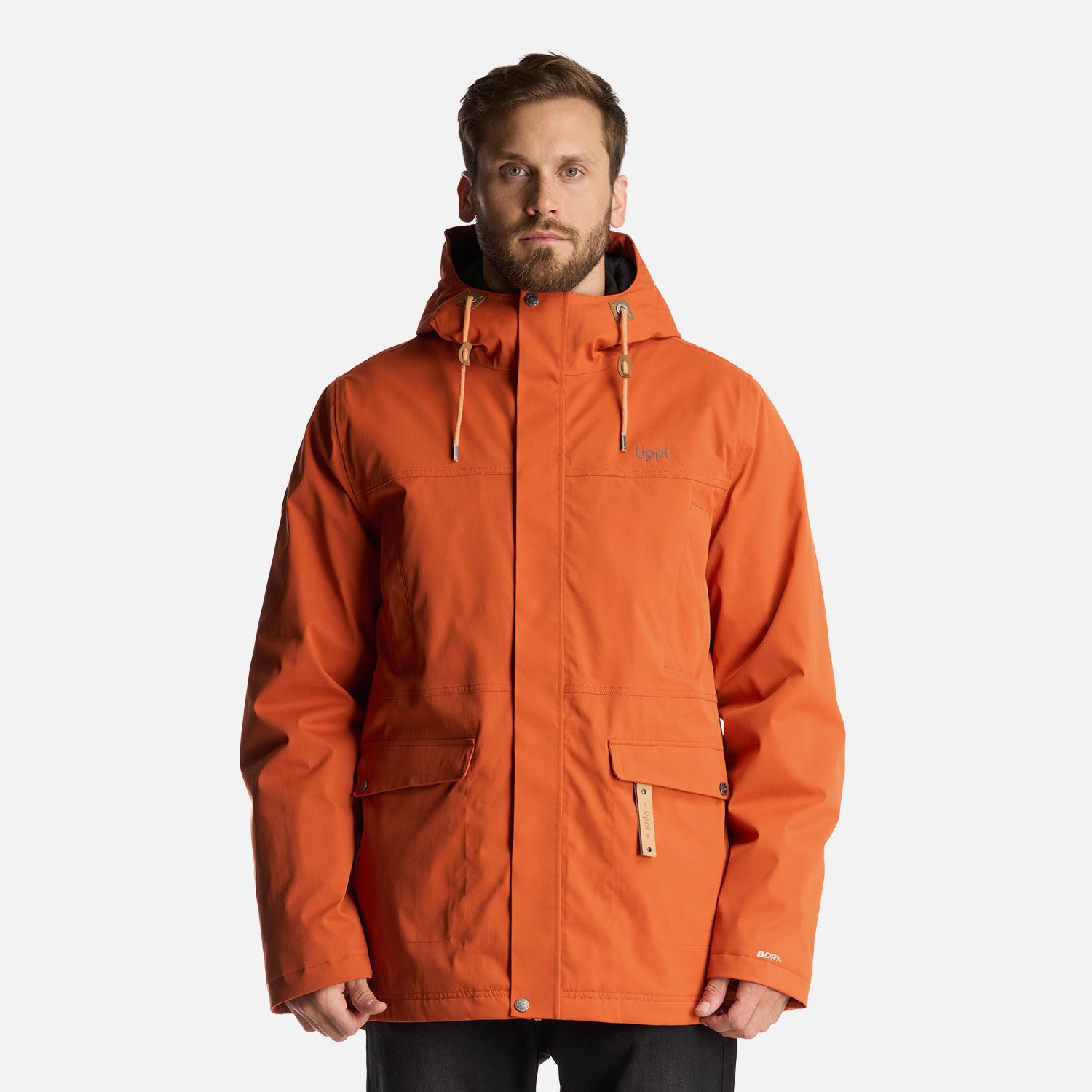 LIPPI Chaqueta Hombre DayBreak B-Dry Jacket Naranjo Oscuro Lippi