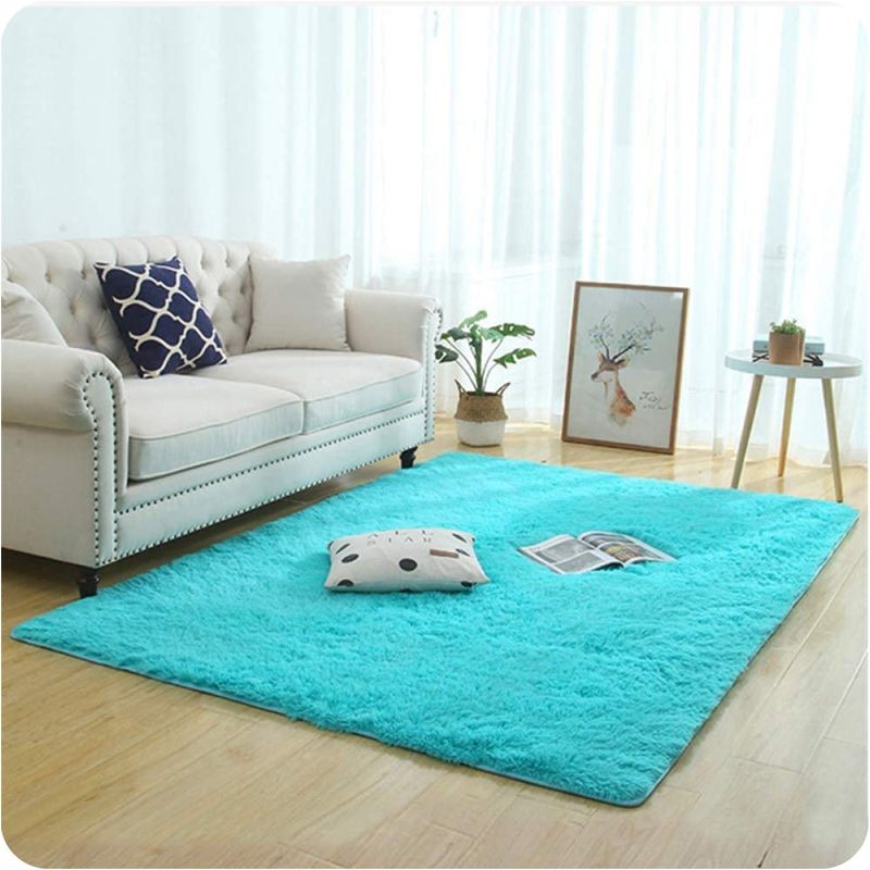 GENERICO - alfombra DE INVIERNO PELUDA CALIPSO UNICOLOR antideslizante 180x200 cm