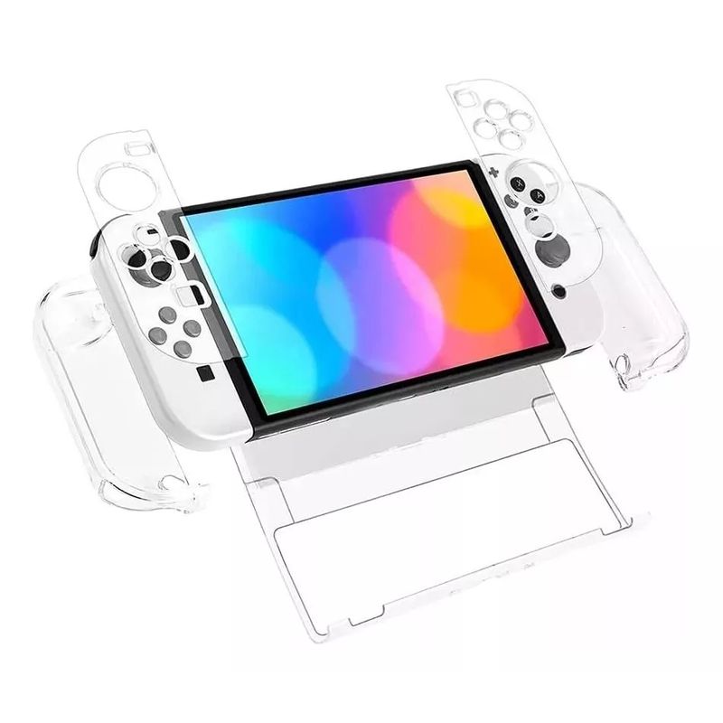 GENERICO - Pack Carcasa Protectora Para Nintendo Switch Oled + Lamina