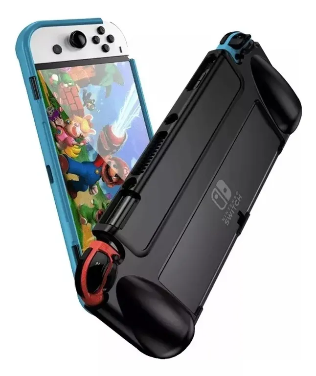 GENERICO Carcasa Grip Funda Goma Tpu Compatible Nintendo Switch Oled