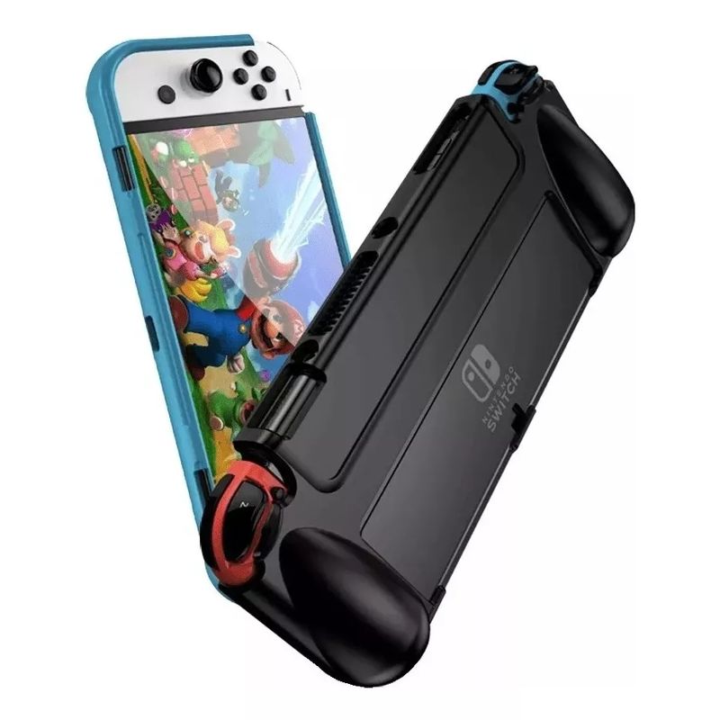 GENERICO - Carcasa Grip Funda Goma Tpu Compatible Nintendo Switch Oled