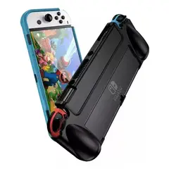 GENERICO - Carcasa Grip Funda Goma Tpu Compatible Nintendo Switch Oled