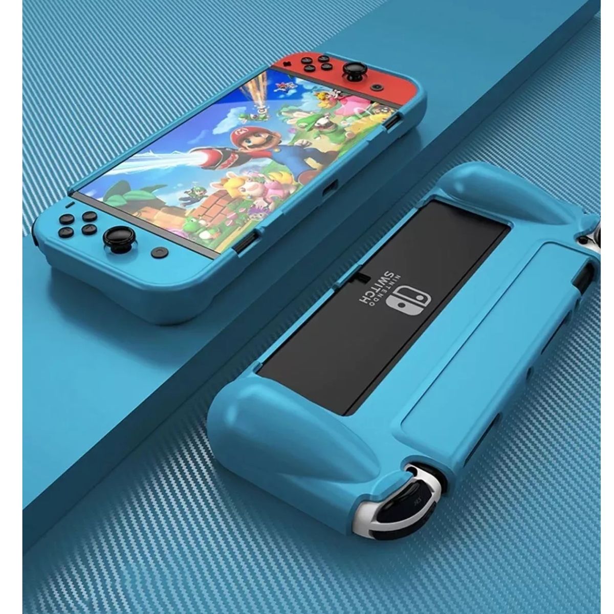 GENERICO - Carcasa Grip Funda Goma Tpu Compatible Nintendo Switch Oled