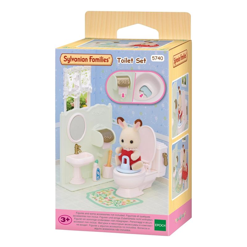 SYLVANIAN FAMILIES - Set de Baño Inodoro Sylvanian Families