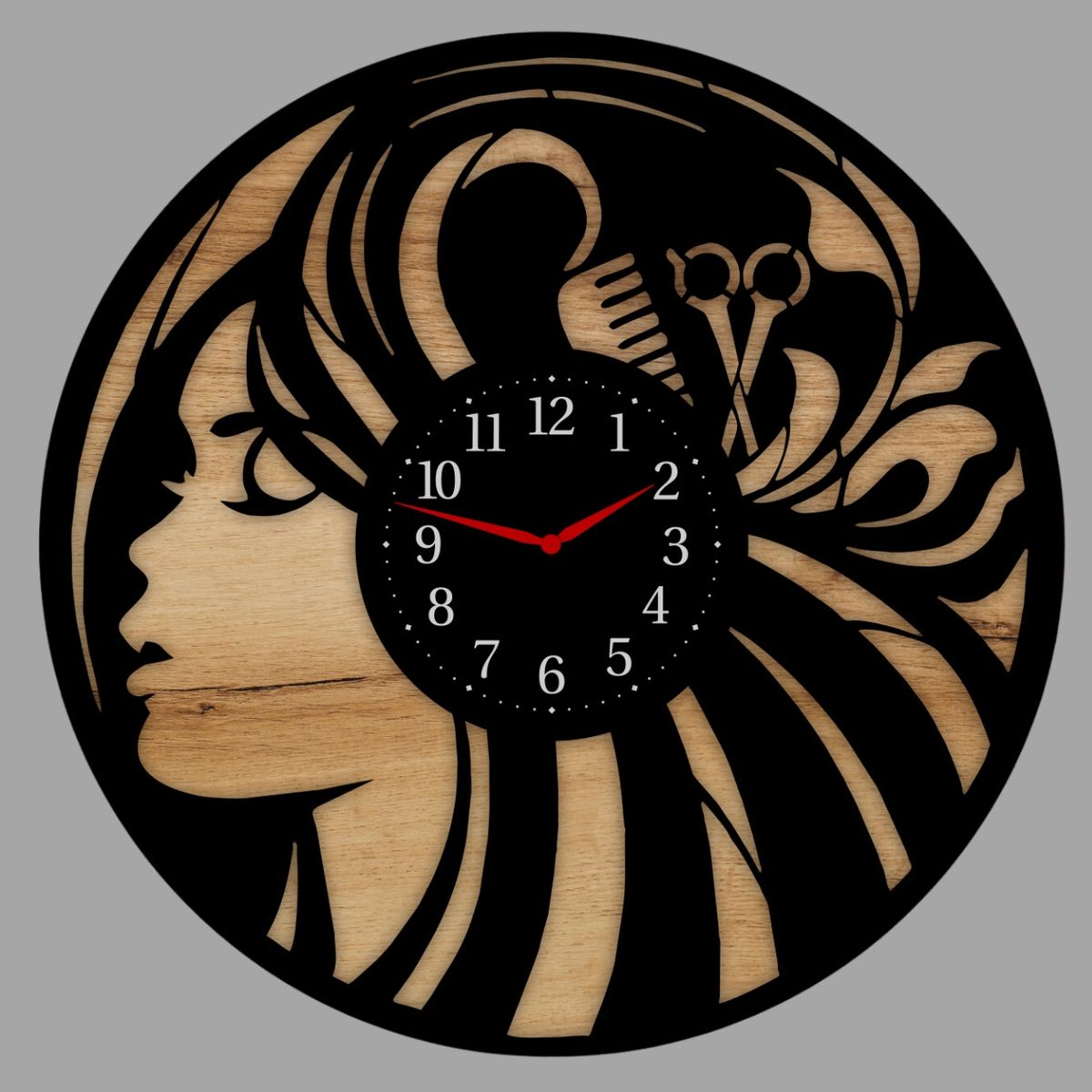 GENERICO - Reloj Artesanal Pared 31cm - Peluqueria