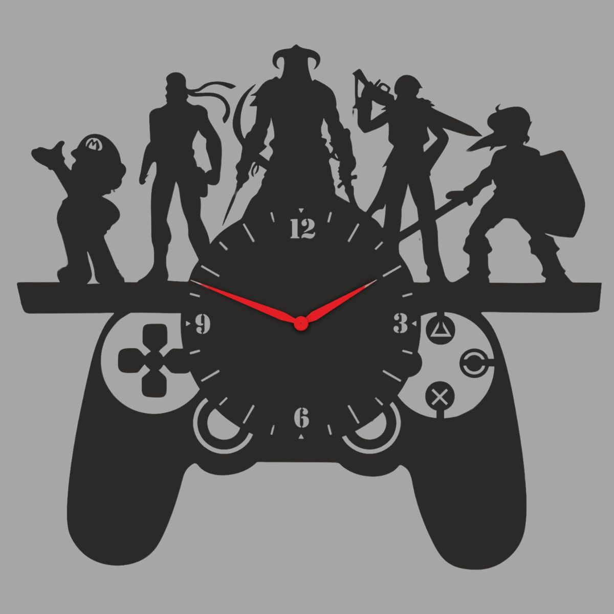 GENERICO - Reloj Artesanal Pared 31cm - Juegos