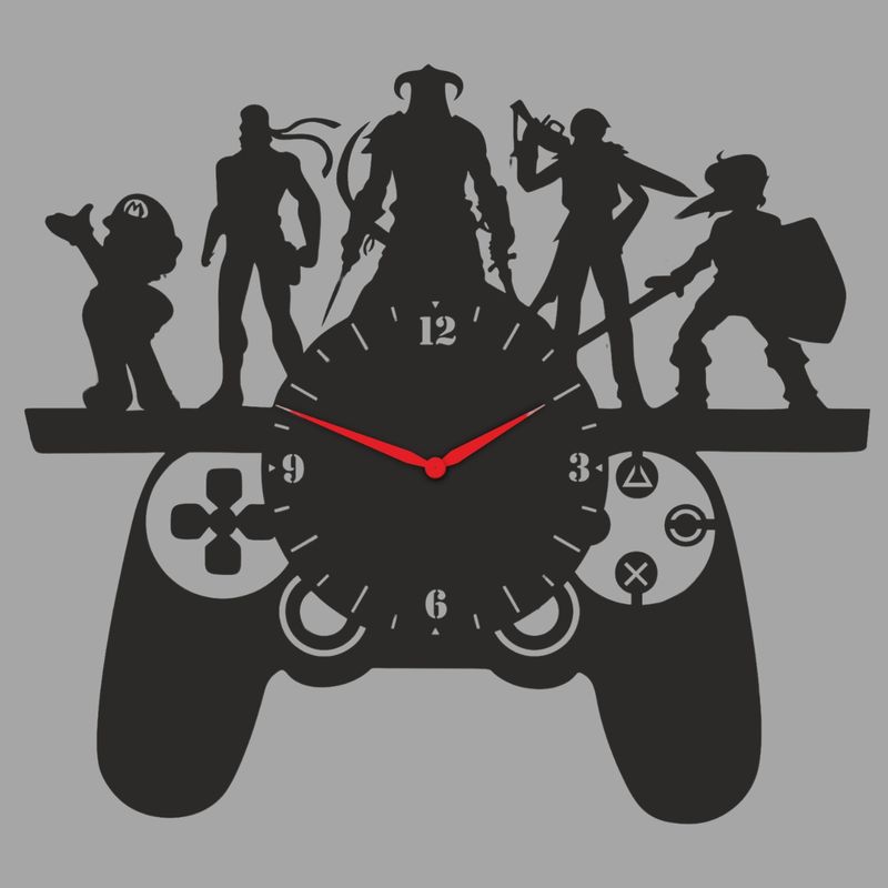 GENERICO - Reloj Artesanal Pared 31cm - Juegos