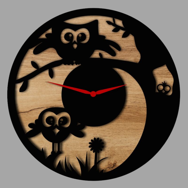 GENERICO - Reloj Artesanal Pared 31cm - Infantil