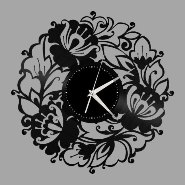 GENERICO - Reloj Artesanal Pared 31cm - Florales